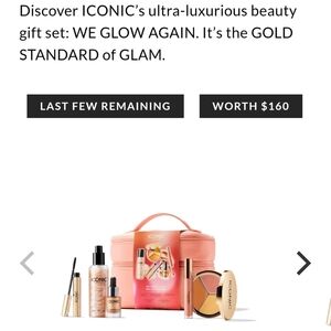 ICONIC LONDON Lasting Impression We Glow Again Full Size Kit & Makeup Bag